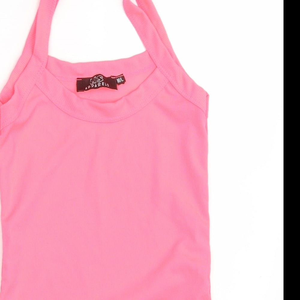 US Apparels Womens Orange   Basic Tank Size M
