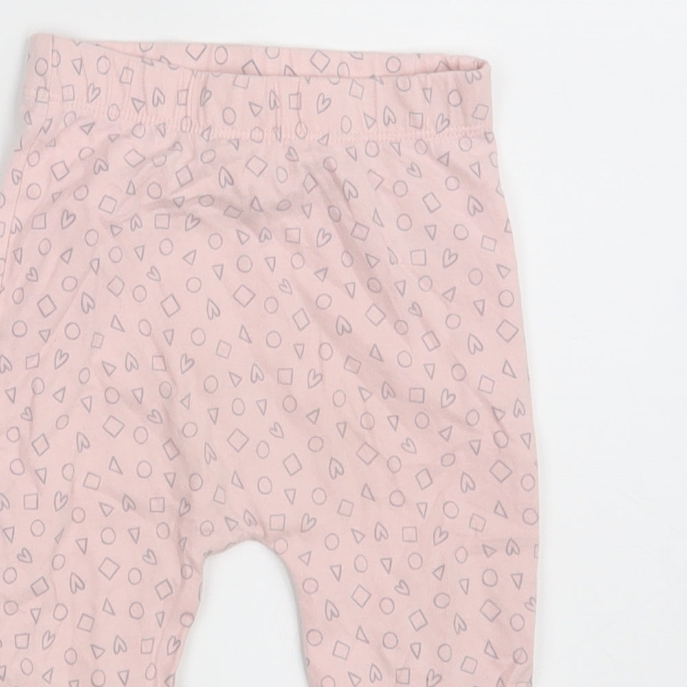 George Girls Pink   Jogger Leggings Size 12-18 Months  - Waist 16in; Inside  leg 10in