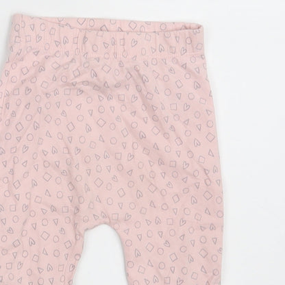 George Girls Pink   Jogger Leggings Size 12-18 Months  - Waist 16in; Inside  leg 10in
