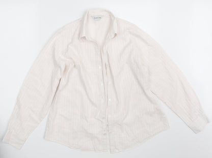Womens UK Size 16 Double TWO Pink Basic Button-Up