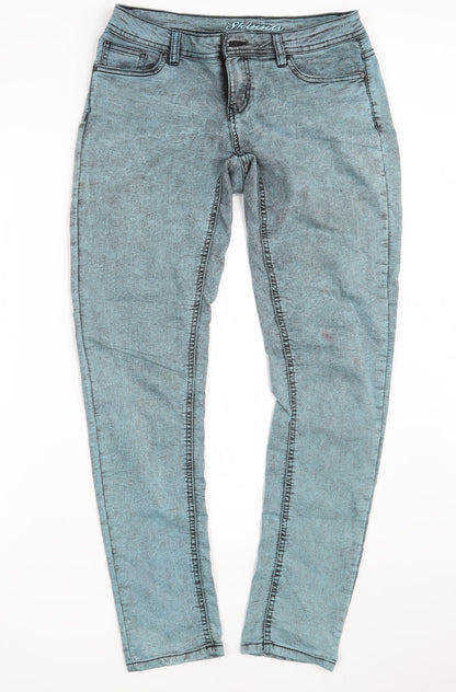 Denim Co. Womens Blue  Denim Skinny Jeans Size 12 L30 in