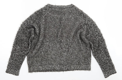 George Womens Grey  Knit Pullover Jumper Size 14