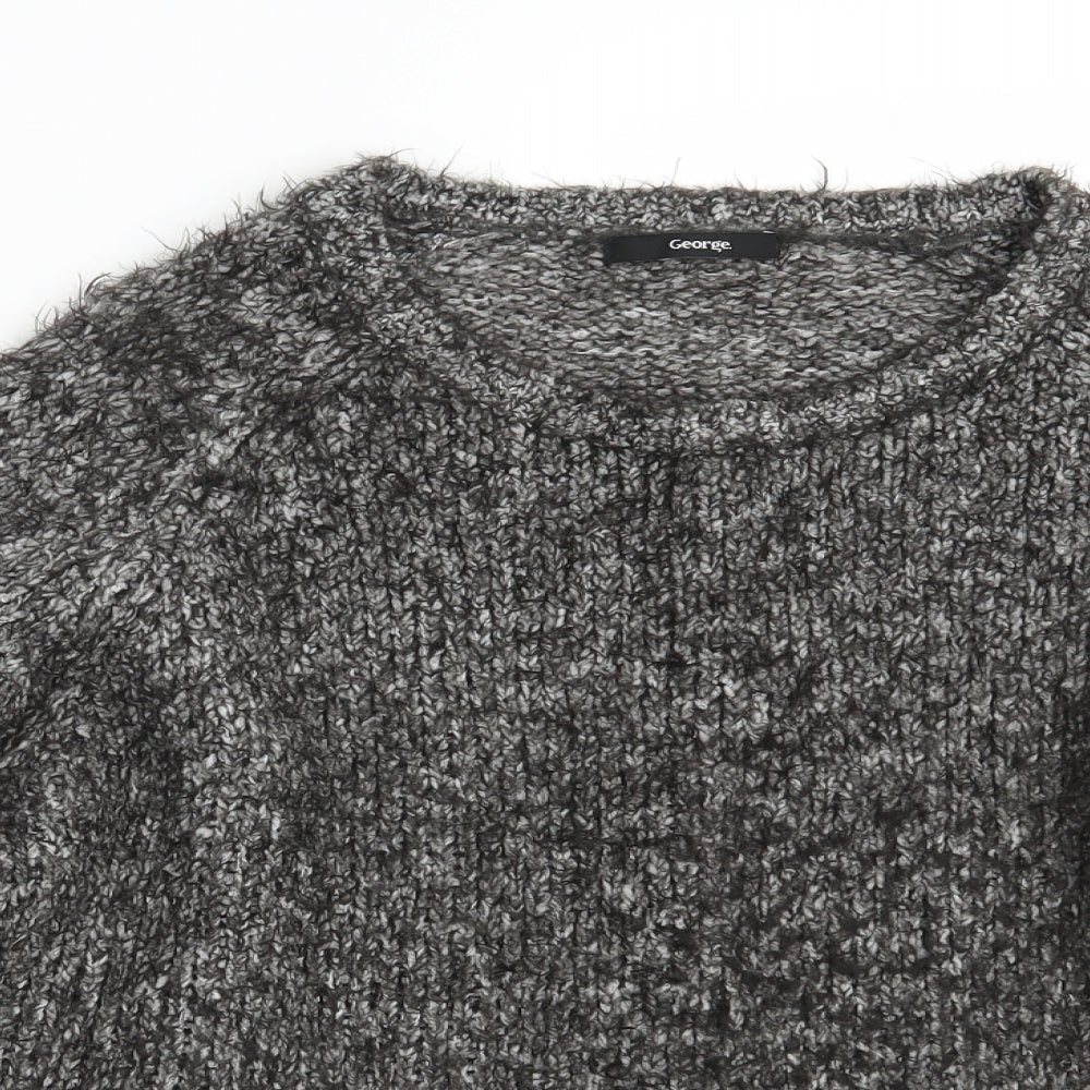George Womens Grey  Knit Pullover Jumper Size 14