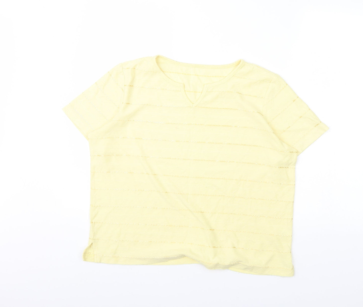 Womens UK Size M BM Yellow Basic Blouse