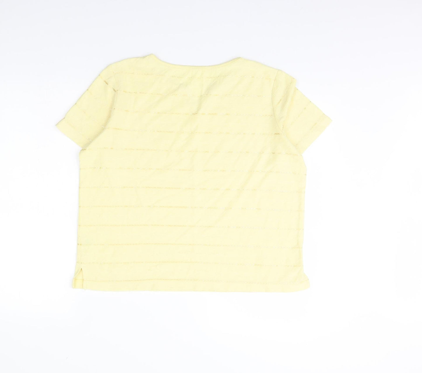 Womens UK Size M BM Yellow Basic Blouse