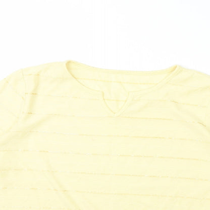 Womens UK Size M BM Yellow Basic Blouse