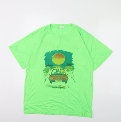 Ferpi Mens Green    T-Shirt Size S