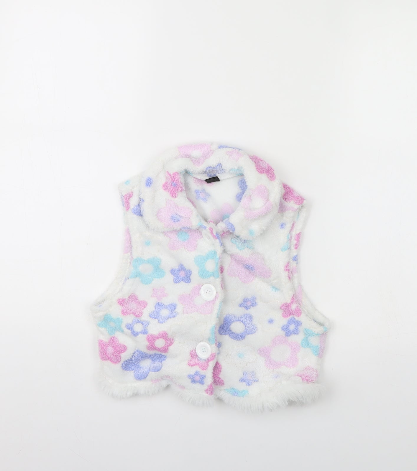 SheIn Womens White Floral  Jacket  Size M