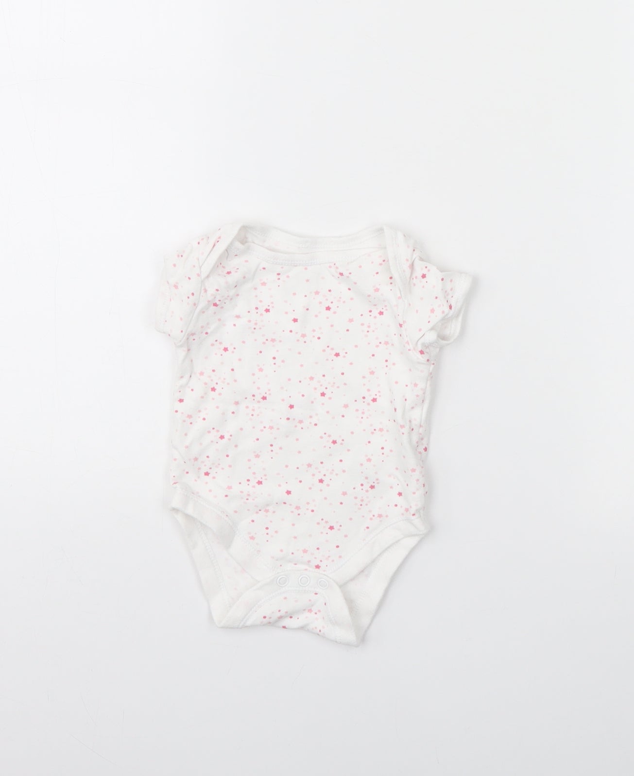 Primark Baby White Spotted  Babygrow One-Piece Size 3-6 Months