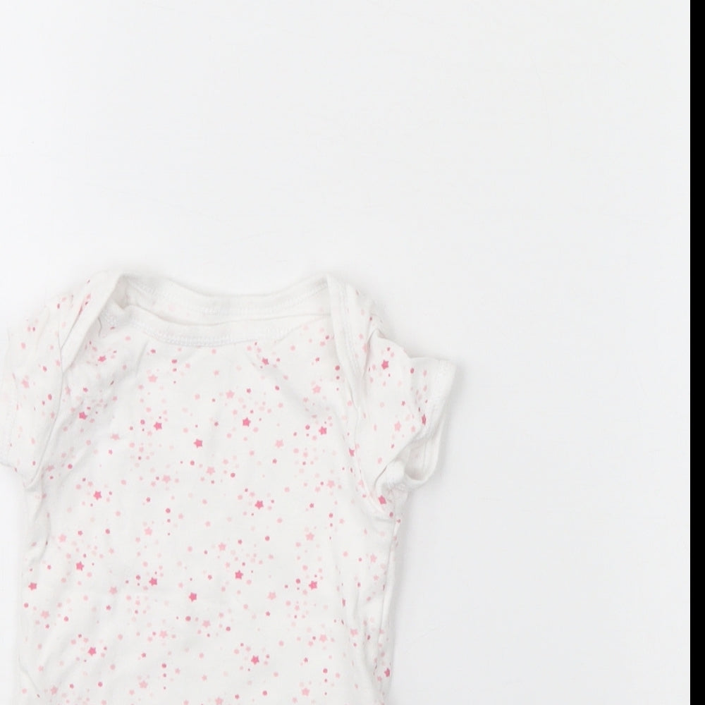 Primark Baby White Spotted  Babygrow One-Piece Size 3-6 Months