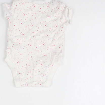 Primark Baby White Spotted  Babygrow One-Piece Size 3-6 Months