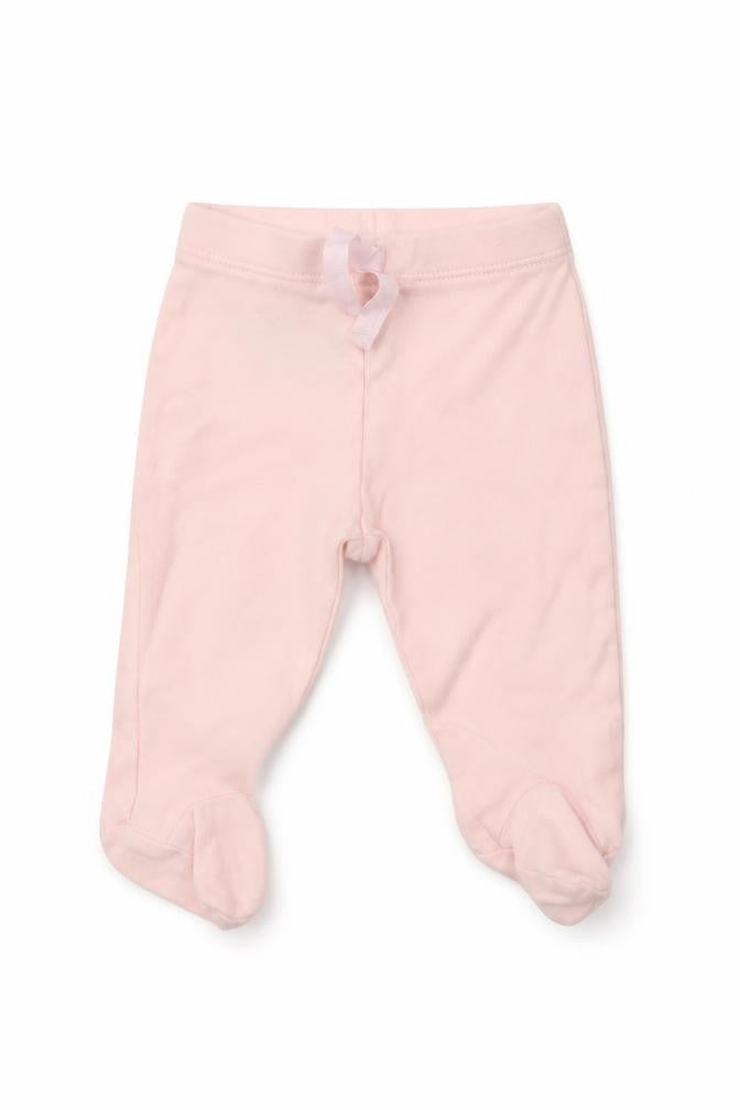 Front view of Gap girls’ pink jogger trousers, size 0-3, months