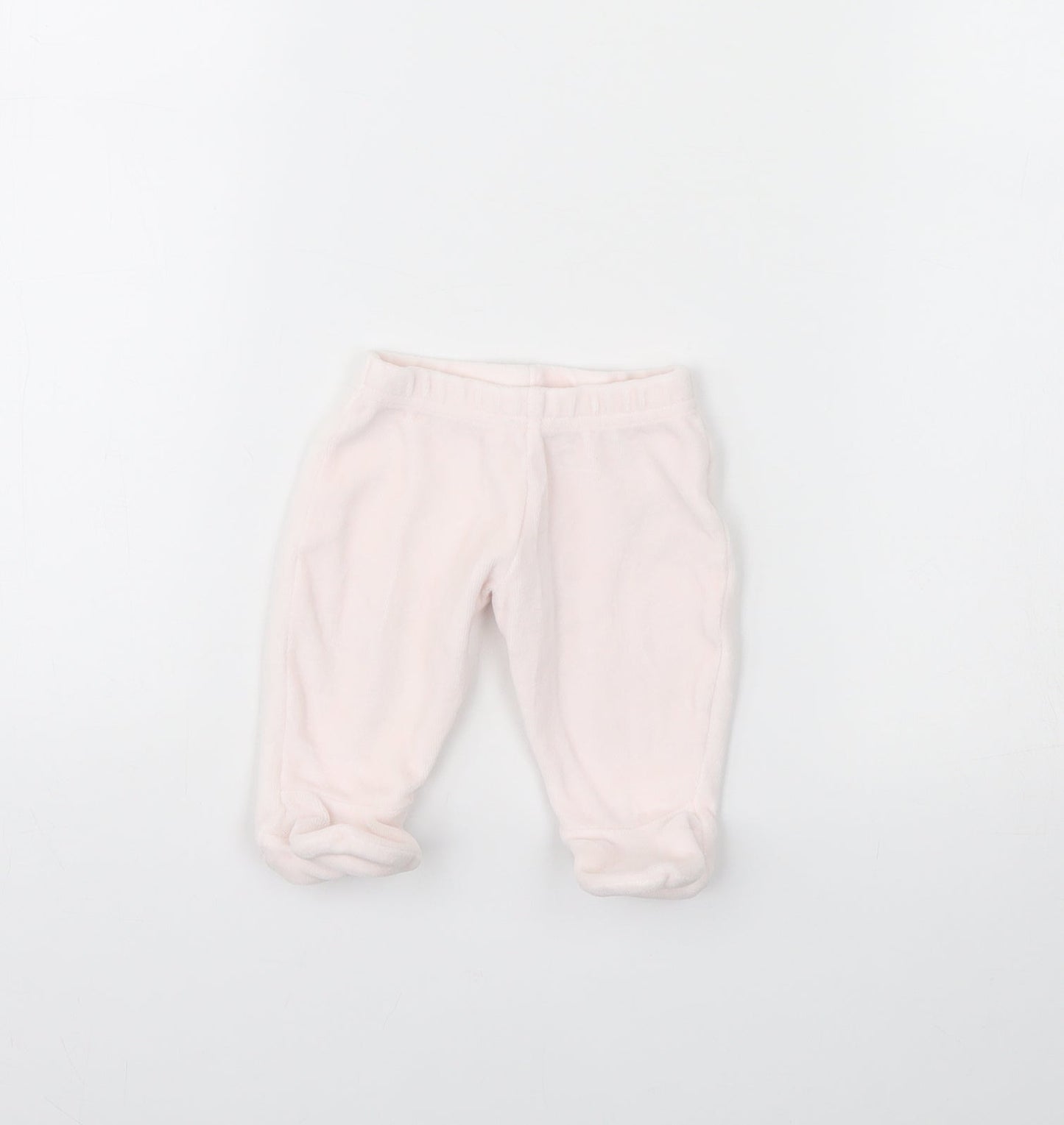 M&S Girls Pink   Jogger Trousers Size 0-3 Months