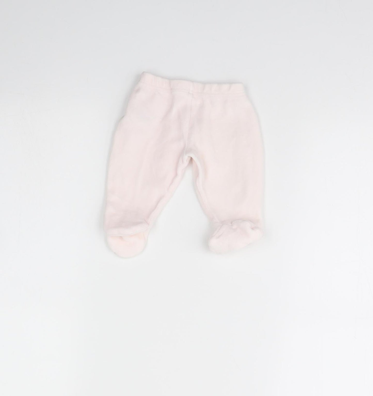M&S Girls Pink   Jogger Trousers Size 0-3 Months