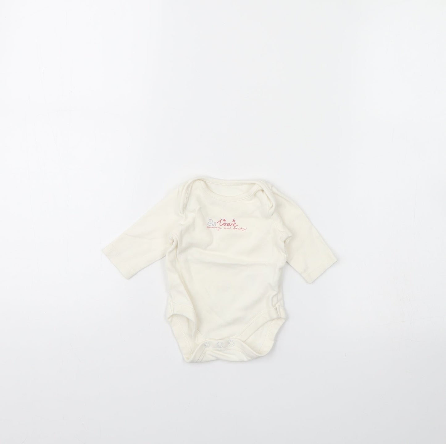 Mothercare Baby Ivory   Babygrow One-Piece Size 0-3 Months