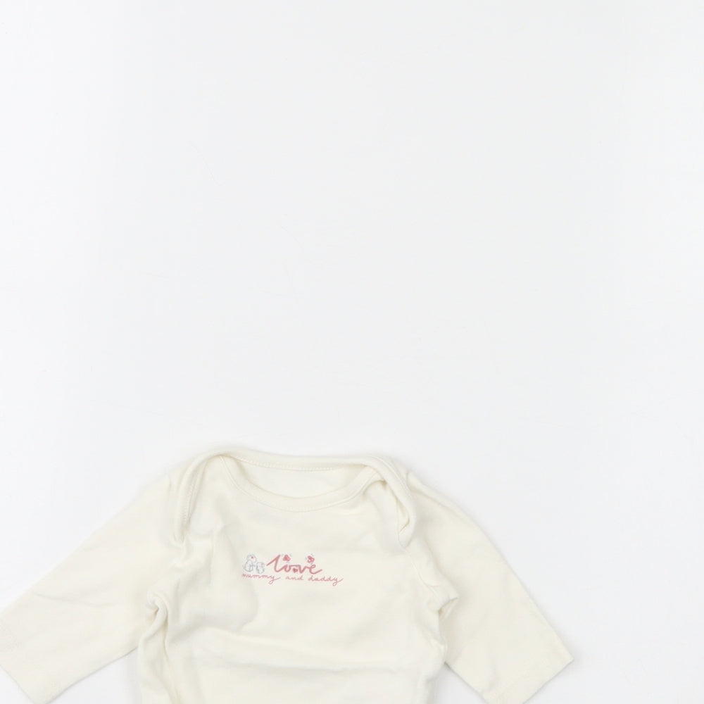 Mothercare Baby Ivory   Babygrow One-Piece Size 0-3 Months