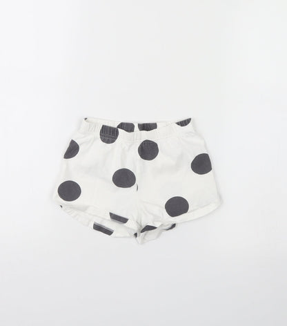 George Girls White Spotted  Cami Pyjama Pants Size 3 Years