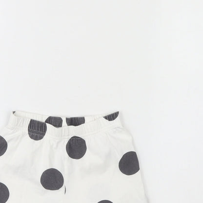 George Girls White Spotted  Cami Pyjama Pants Size 3 Years