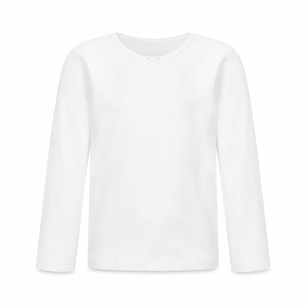Front view of Marks & Spencer girls’ white basic t-shirt, size 3, years