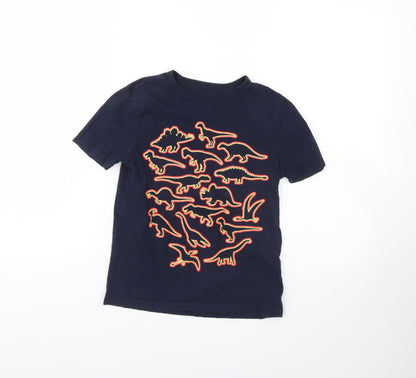 Gap Boys Blue   Basic T-Shirt Size M  - Dinosaur