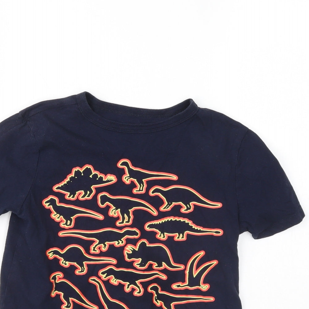 Gap Boys Blue   Basic T-Shirt Size M  - Dinosaur
