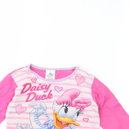 Disney Girls Pink Solid  Cami Pyjama Top Size 5 Years  - Daisy duck