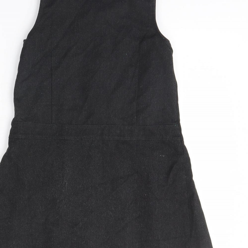 F&F Girls Grey   Pinafore/Dungaree Dress  Size 5 Years