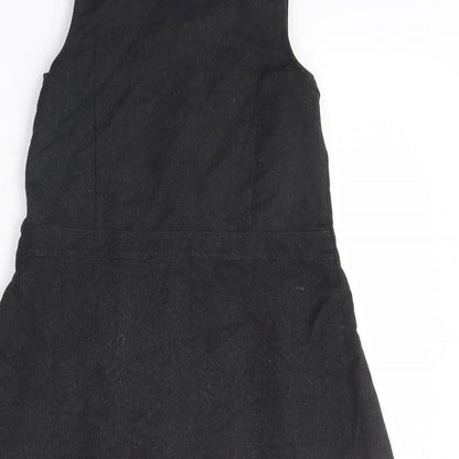 F&F Girls Grey   Pinafore/Dungaree Dress  Size 5 Years