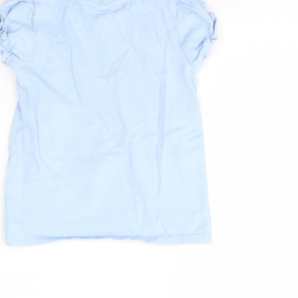 George Girls Blue Solid  Cami Pyjama Top Size 4 Years  - Frozen