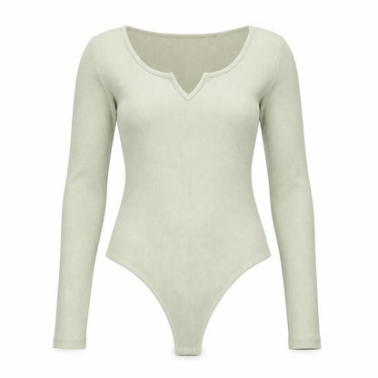 Womens UK Size 10 Misspap One-Piece Green Bodysuit