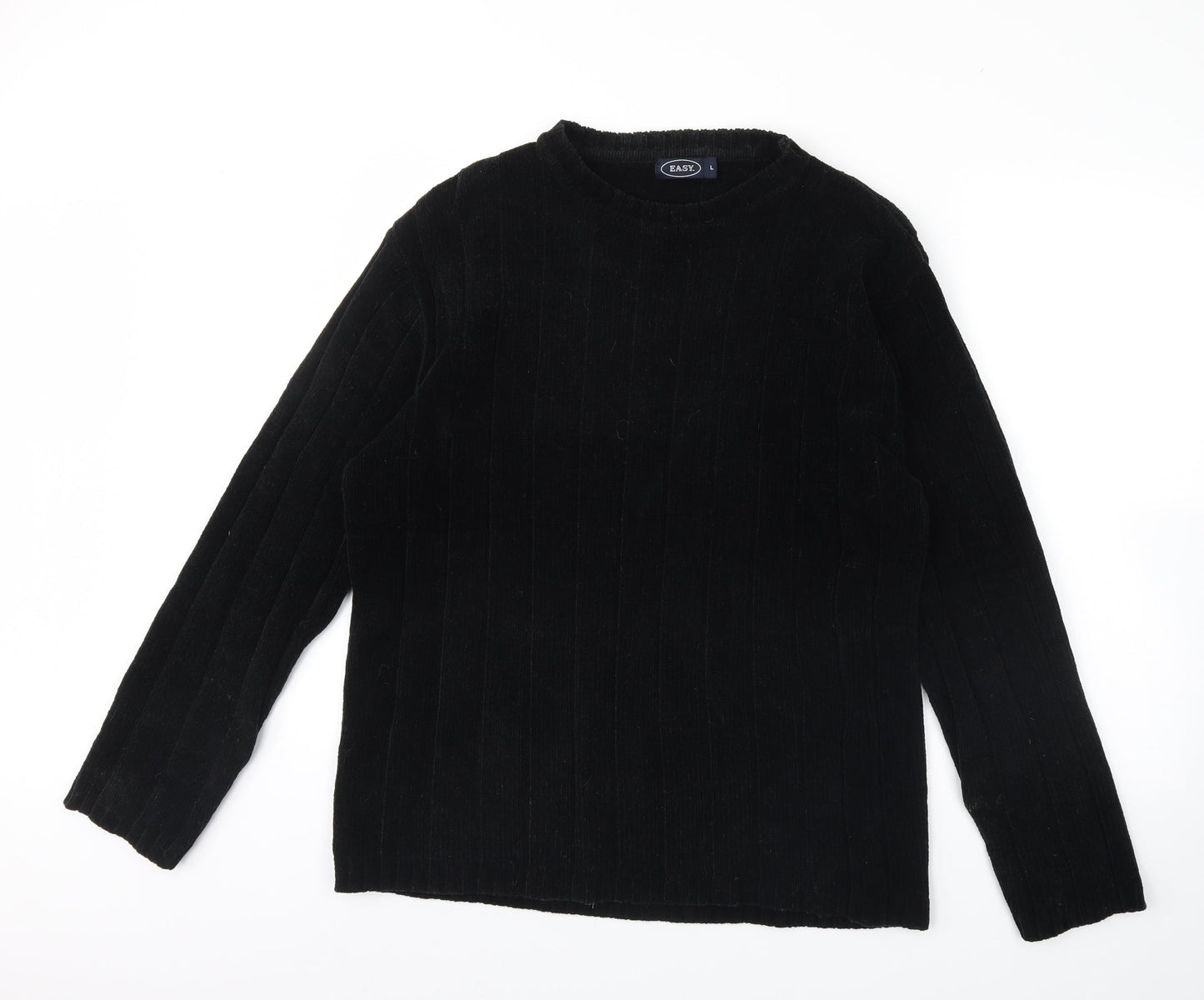Easy  Mens Black   Pullover Jumper Size L