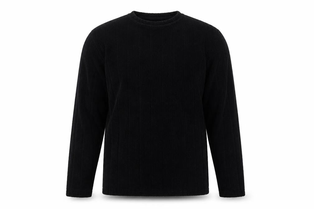 Mens UK Size L Easy Black Pullover Jumper