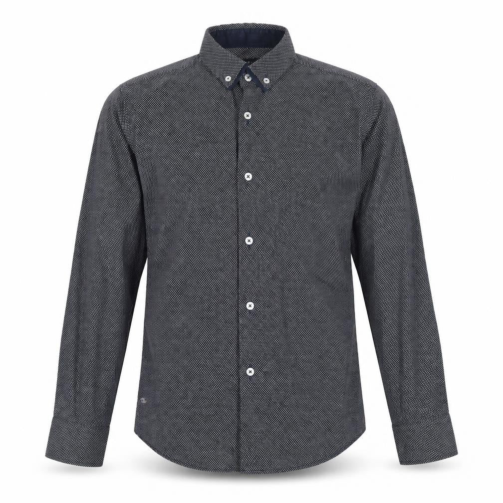 Mens UK Size L NEXT Black  Button-Up Long Sleeve Casual Shirt