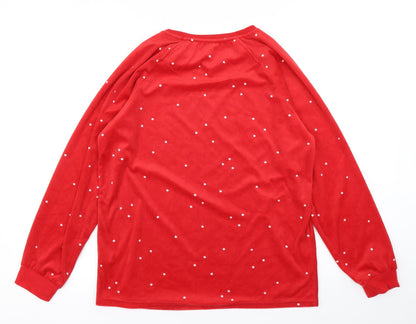 Love to Lounge Womens Red Polka Dot  Top Pyjama Top Size S