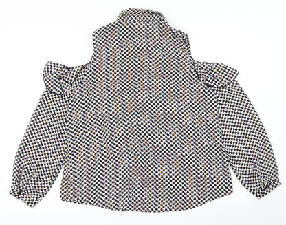 Womens UK Size 14 Atmosphere Black Basic Blouse