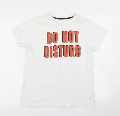 F&F Boys White   Basic T-Shirt Size 13-14 Years