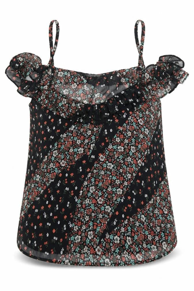 Womens UK Size 10 Topshop Black Basic Blouse