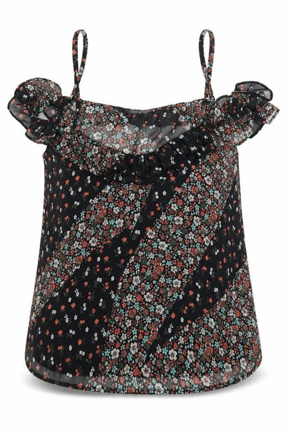 Womens UK Size 10 Topshop Black Basic Blouse