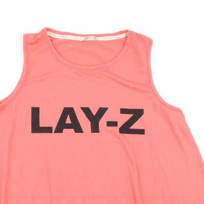 Capsule Womens Pink   Basic Tank Size 14