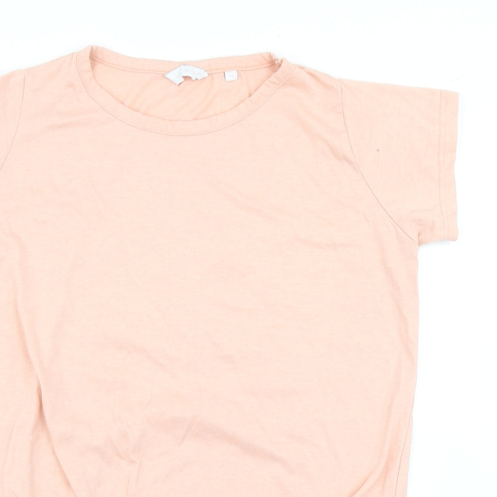 Womens UK Size 12 Pretty Secrets Pink Basic T-Shirt
