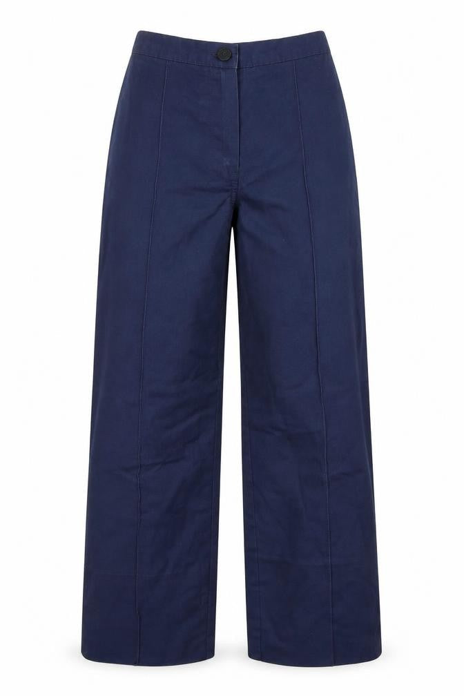Womens UK Size 8 Simon Jersey Regular Fit Cargo Blue Trousers