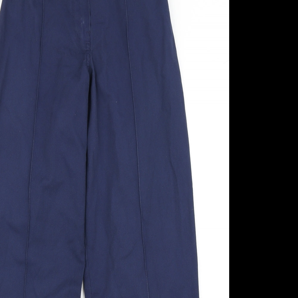 Womens UK Size 8 Simon Jersey Regular Fit Cargo Blue Trousers