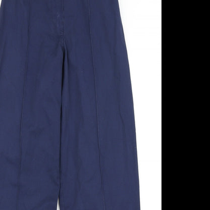 Womens UK Size 8 Simon Jersey Regular Fit Cargo Blue Trousers