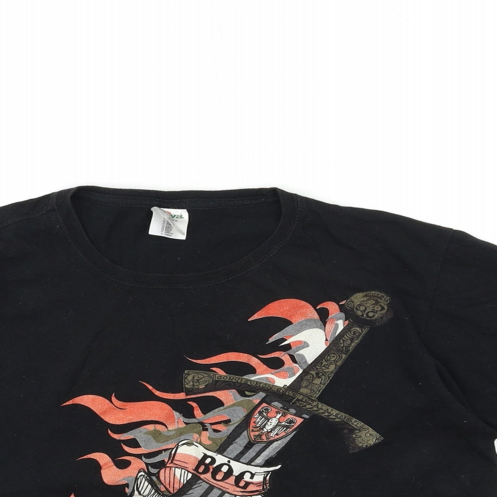 kenya Womens Black   Basic T-Shirt Size S