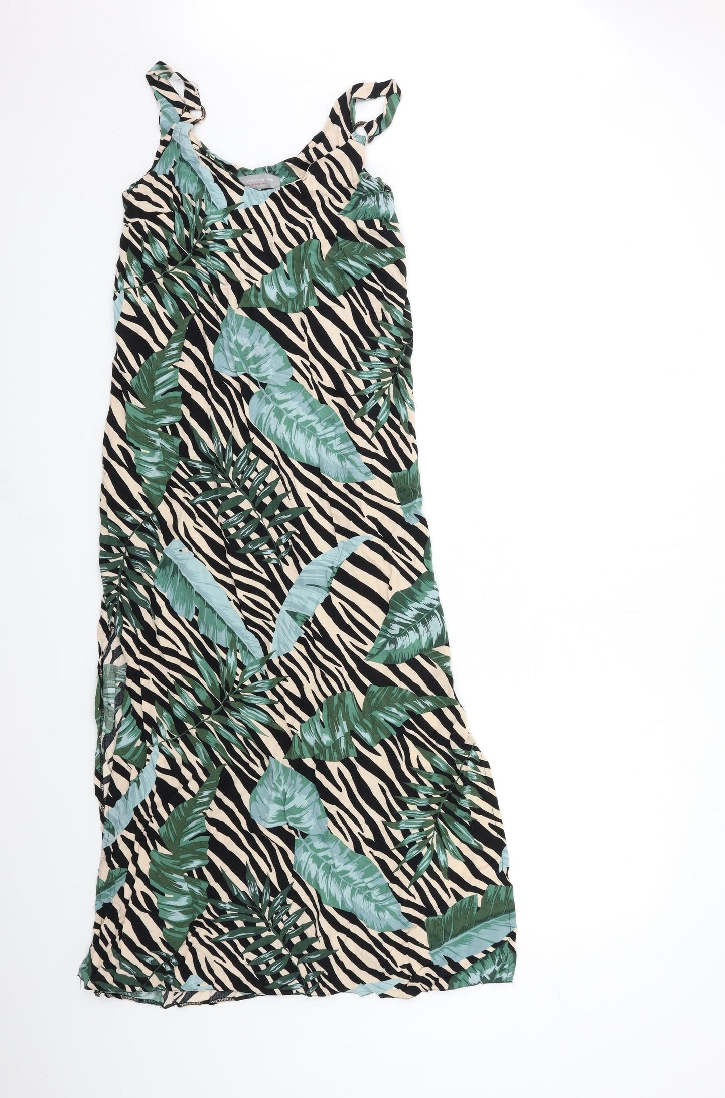 Dorothy Perkins Womens Black Striped  Maxi  Size 8