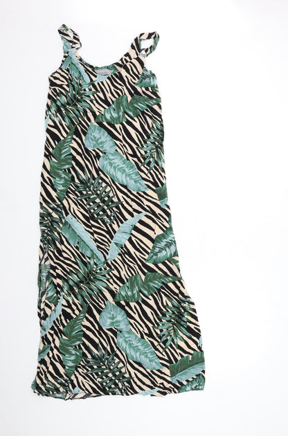 Dorothy Perkins Womens Black Striped  Maxi  Size 8