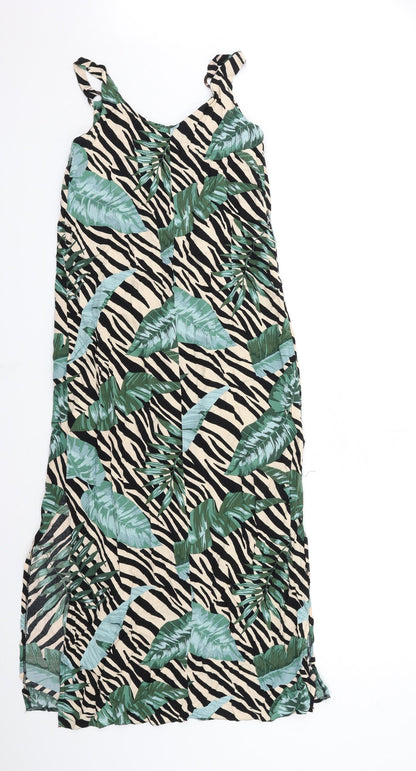 Dorothy Perkins Womens Black Striped  Maxi  Size 8