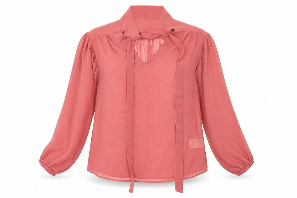 Front view of ALL ABOUT YOU women’s pink basic blouse, size S