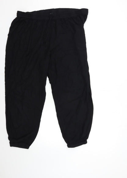 Simply Be Womens Black   Jogger Trousers Size 42 in L26 in