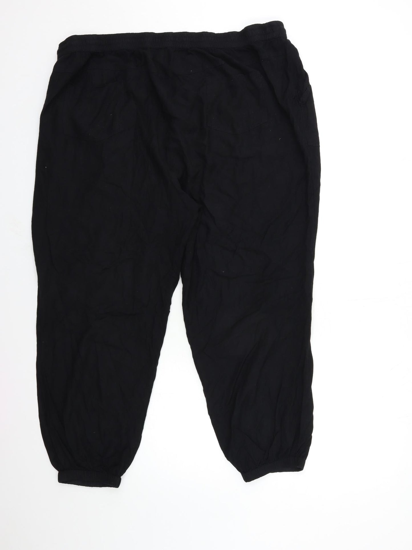 Simply Be Womens Black   Jogger Trousers Size 42 in L26 in